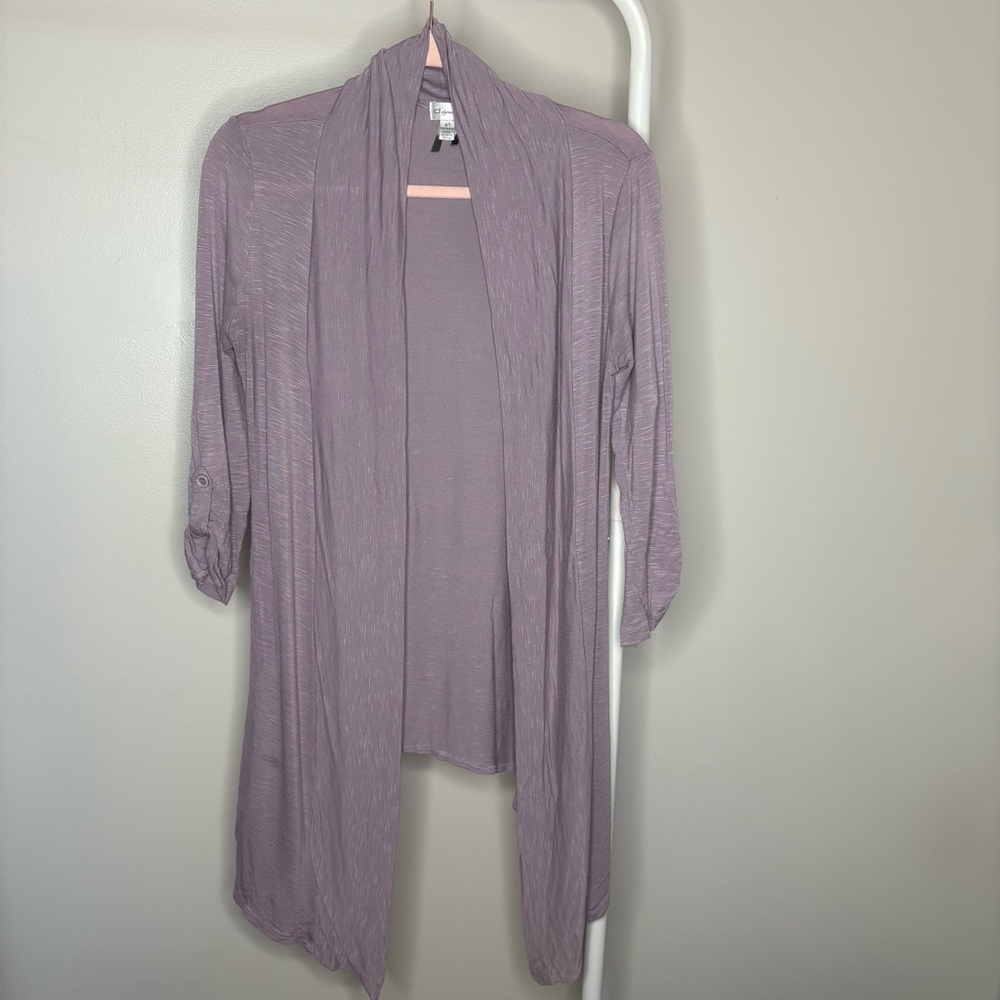 Vintage Dynamite Lilac Open Front Quarter sleeve Cardigan 9/10